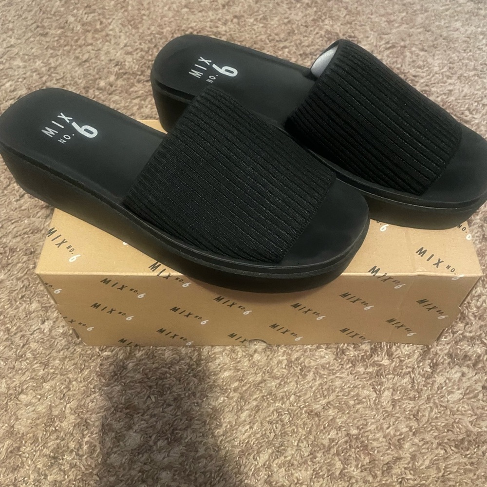 Mix No. 6 Black Women's Sandals